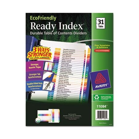 Avery Dennison INDEX, RI, 1-31, TOC, RCY, AST 11084